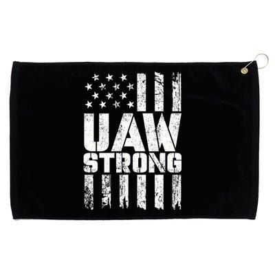 UAW Strong Solidarity UAW Proud Union UAW Laborer Worker Grommeted Golf Towel