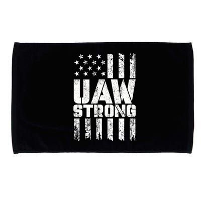 UAW Strong Solidarity UAW Proud Union UAW Laborer Worker Microfiber Hand Towel