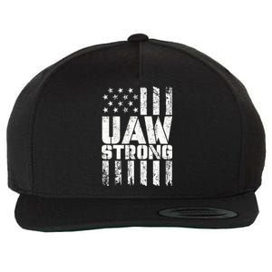 UAW Strong Solidarity UAW Proud Union UAW Laborer Worker Wool Snapback Cap