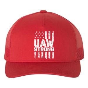 UAW Strong Solidarity UAW Proud Union UAW Laborer Worker Yupoong Adult 5-Panel Trucker Hat