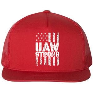 UAW Strong Solidarity UAW Proud Union UAW Laborer Worker Flat Bill Trucker Hat