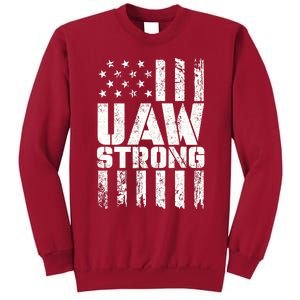 UAW Strong Solidarity UAW Proud Union UAW Laborer Worker Tall Sweatshirt