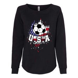 United States Soccer American Football USA Futbol Womens California Wash Sweatshirt