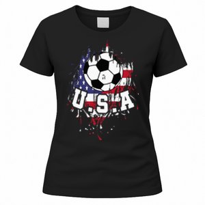 United States Soccer American Football USA Futbol Women's T-Shirt