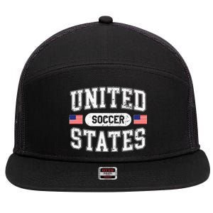 United States Soccer 7 Panel Mesh Trucker Snapback Hat