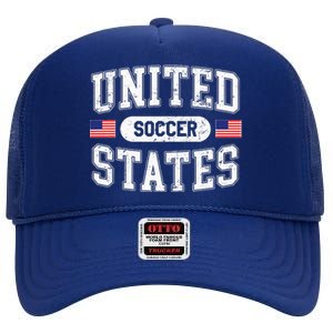 United States Soccer High Crown Mesh Back Trucker Hat