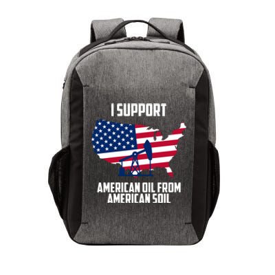 United States Support American Oil From American Soil Vector Backpack