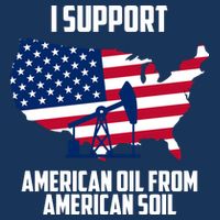 United States Support American Oil From American Soil Tall T-Shirt