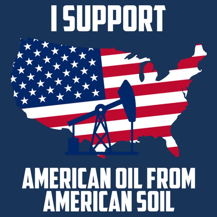 United States Support American Oil From American Soil Tall T-Shirt