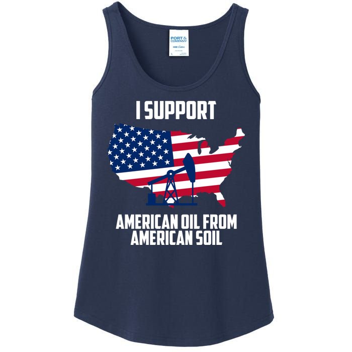 United States Support American Oil From American Soil Ladies Essential Tank