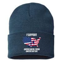 United States Support American Oil From American Soil Sustainable Knit Beanie