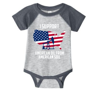 United States Support American Oil From American Soil Infant Baby Jersey Bodysuit