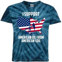 United States Support American Oil From American Soil Kids Tie-Dye T-Shirt