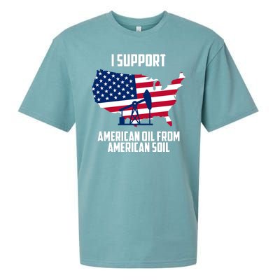 United States Support American Oil From American Soil Sueded Cloud Jersey T-Shirt