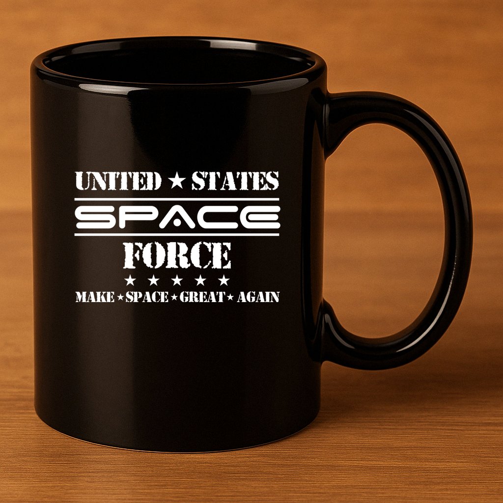 United States Space Force 11oz C Handle Ceramic Mug