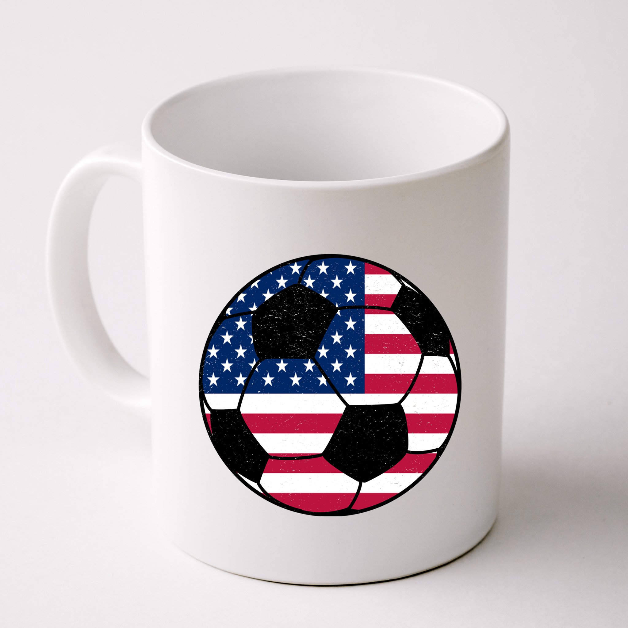 United States Soccer Ball Sport Vintage Mug