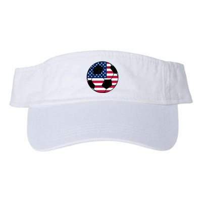 United States Soccer Ball Sport Vintage Visor