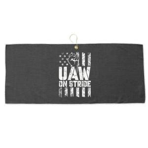 UAW Strong Solidarity UAW Proud Union UAW Laborer Worker Large Microfiber Waffle Golf Towel