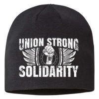 Union Strong Solidarity UAW Worker Laborer Sustainable Beanie