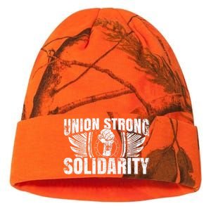 Union Strong Solidarity UAW Worker Laborer Kati Licensed 12" Camo Beanie