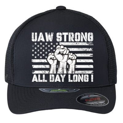 Uaw Strong Solidarity Uaw Proud Union Uaw Laborer Worker Flexfit Unipanel Trucker Cap