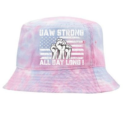 Uaw Strong Solidarity Uaw Proud Union Uaw Laborer Worker Tie-Dyed Bucket Hat