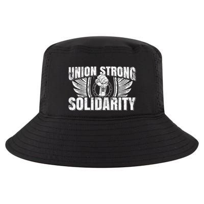 Union Strong Solidarity UAW Worker Laborer Cool Comfort Performance Bucket Hat