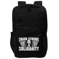 Union Strong Solidarity UAW Worker Laborer Impact Tech Backpack