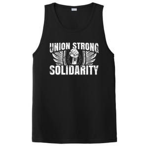 Union Strong Solidarity UAW Worker Laborer PosiCharge Competitor Tank