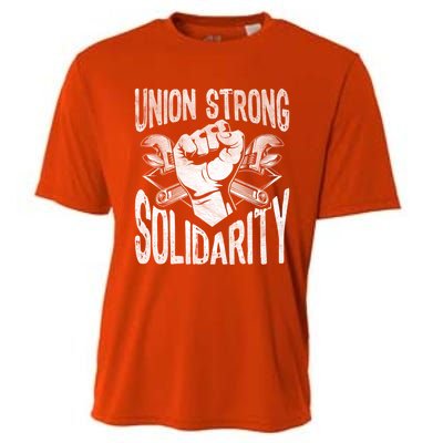 Union Strong Solidarity Labor Day Worker Proud Laborer Gift Cooling Performance Crew T-Shirt