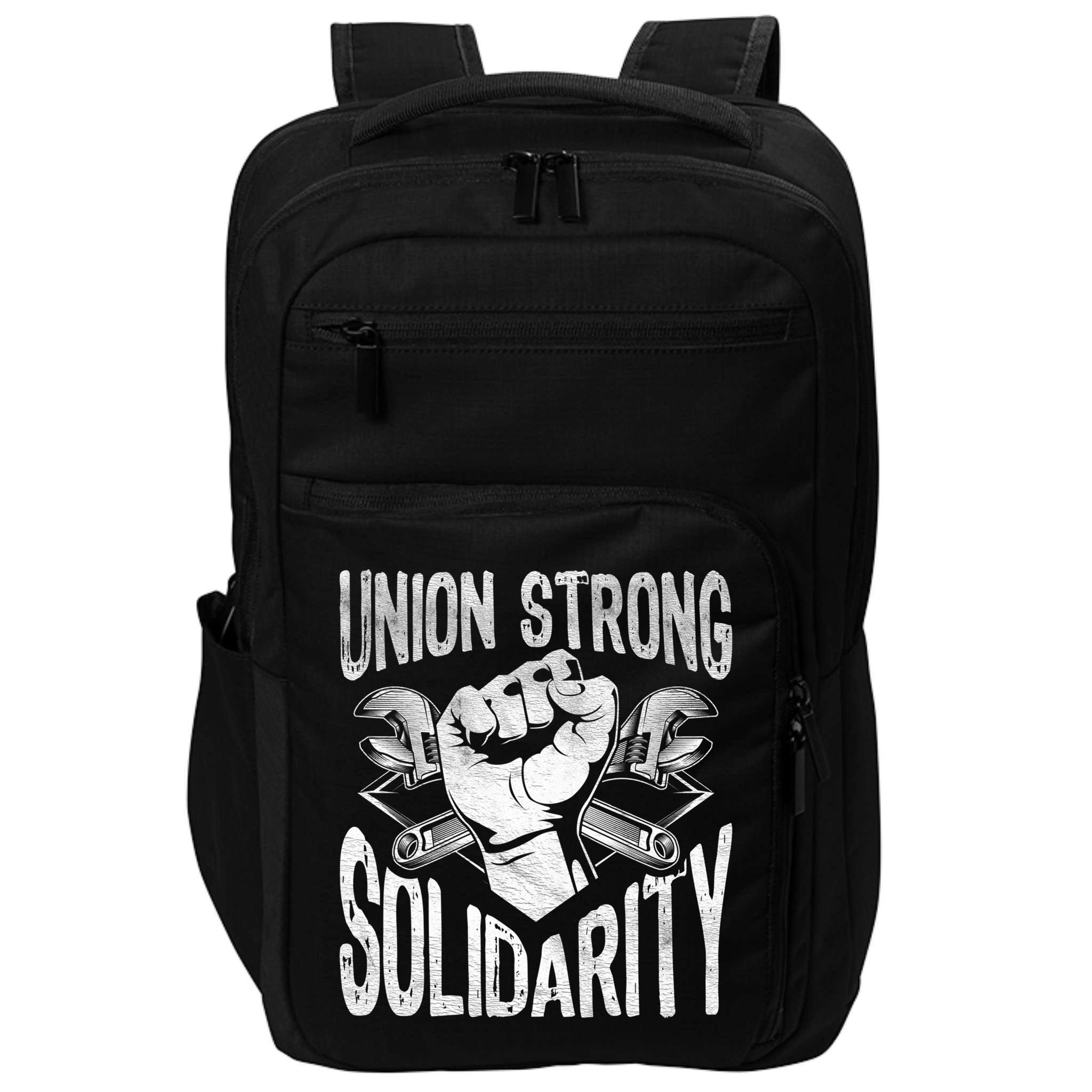 Union Strong Solidarity Labor Day Worker Proud Laborer Gift Impact Tech Backpack