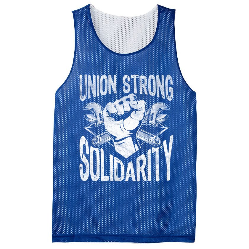 Union Strong Solidarity Labor Day Worker Proud Laborer Gift Mesh Reversible Basketball Jersey Tank