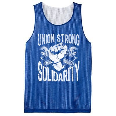 Union Strong Solidarity Labor Day Worker Proud Laborer Gift Mesh Reversible Basketball Jersey Tank