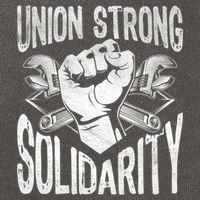 Union Strong Solidarity Labor Day Worker Proud Laborer Gift Cotton Canvas Backpack