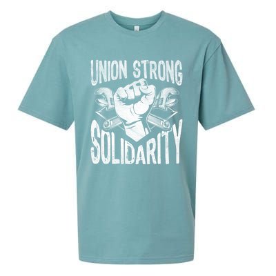 Union Strong Solidarity Labor Day Worker Proud Laborer Gift Sueded Cloud Jersey T-Shirt