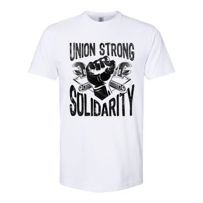 Union Strong Solidarity Labor Day Worker Proud Laborer Gift Softstyle CVC T-Shirt