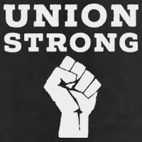 Union Strong Solidarity Fist 7 Panel Mesh Trucker Snapback Hat