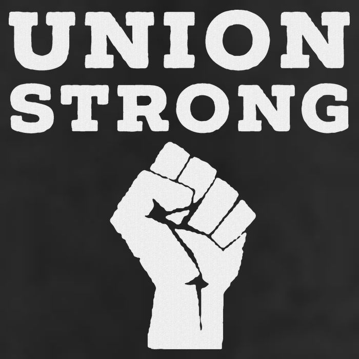 Union Strong Solidarity Fist 7 Panel Mesh Trucker Snapback Hat