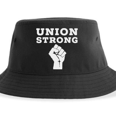 Union Strong Solidarity Fist Sustainable Bucket Hat