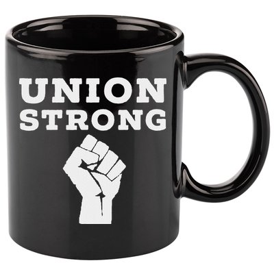 Union Strong Solidarity Fist 11oz C Handle Ceramic Mug