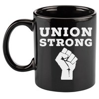 Union Strong Solidarity Fist 11oz C Handle Ceramic Mug