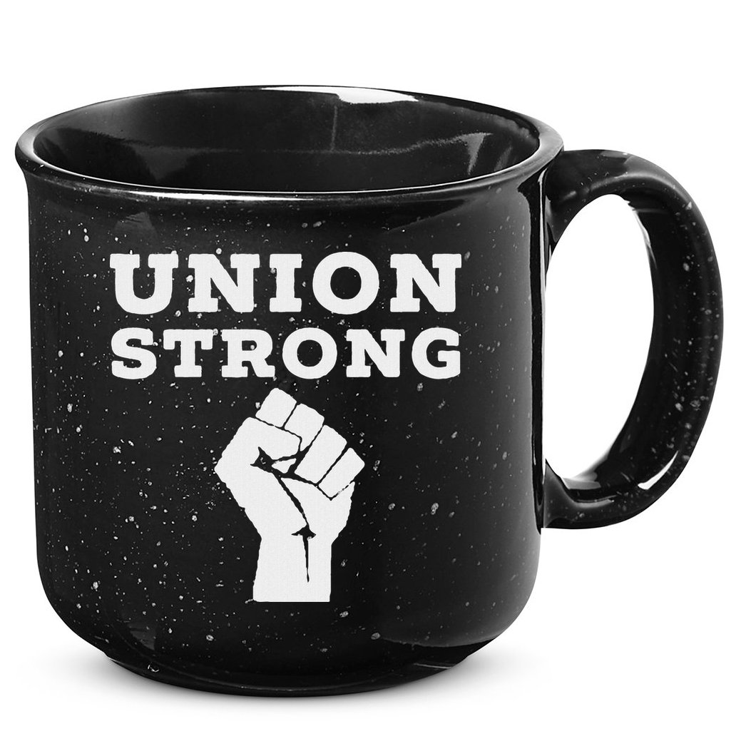 Union Strong Solidarity Fist 15oz Campfire Ceramic Mug