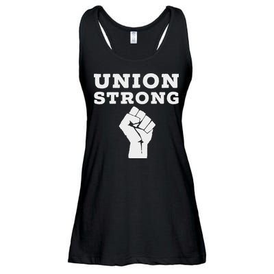 Union Strong Solidarity Fist Ladies Essential Flowy Tank