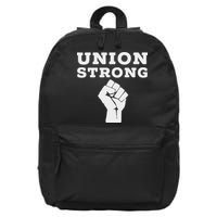 Union Strong Solidarity Fist 16 in Basic Backpack