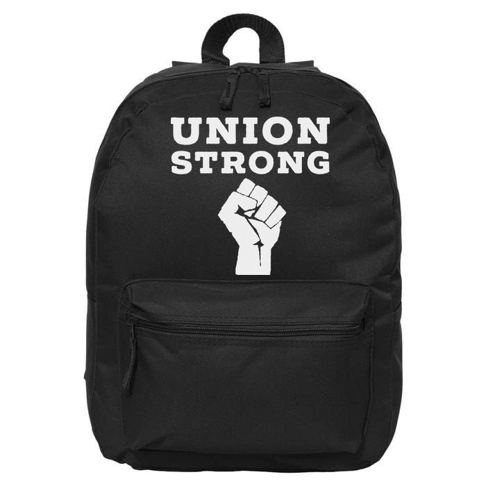 Union Strong Solidarity Fist 16 in Basic Backpack
