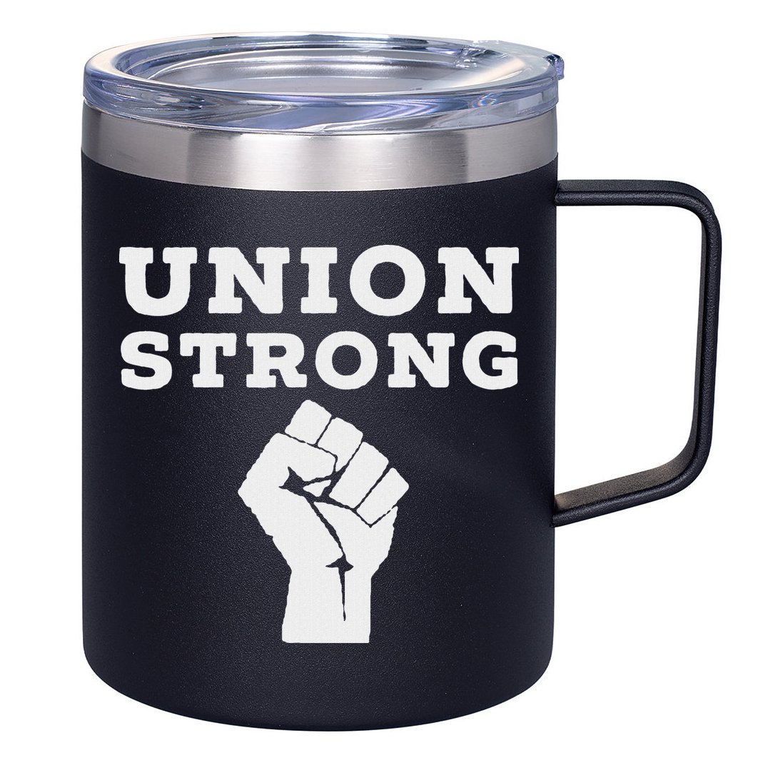 Union Strong Solidarity Fist 12oz Stainless Steel Coffee Mug