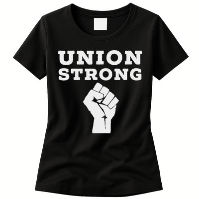 Union Strong Solidarity Fist Womens T-Shirt