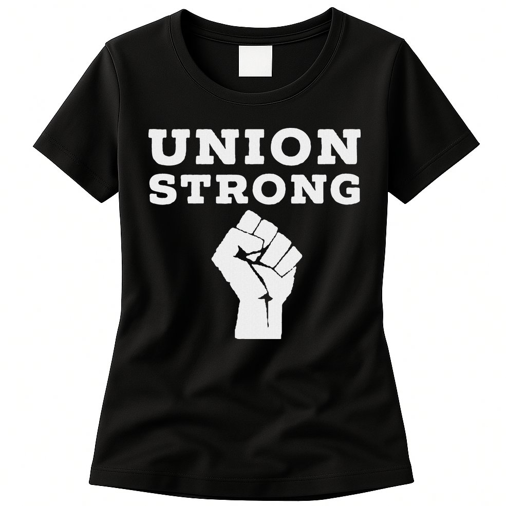 Union Strong Solidarity Fist Womens T-Shirt