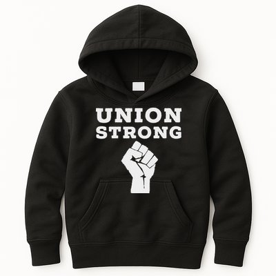 Union Strong Solidarity Fist Kids Hoodie