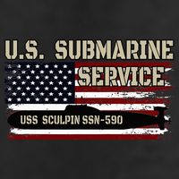 USS Sculpin SSN590 Submarine Veterans Day Father's Day 11oz C Handle Ceramic Mug
